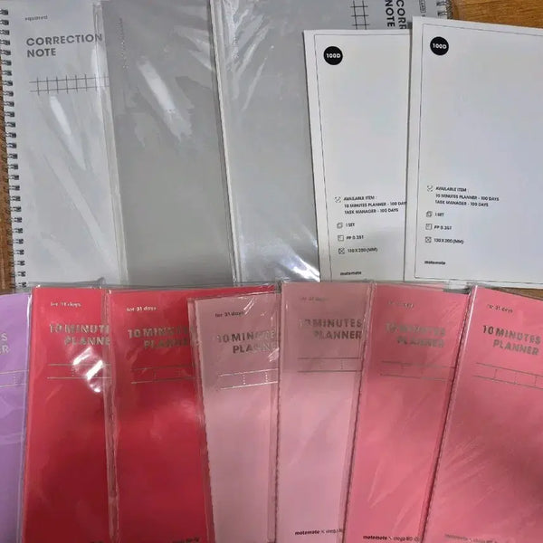 [BUNJANG] Motemote Planner & Wrong Answer Notebook Bundle (Sealed) / 모트모트 플래너, 오답노트 일괄