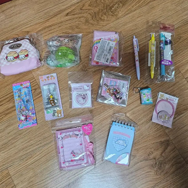 [BUNJANG] Sanrio San-X Japanese Authentic Stationery Bundle (Ballpoint Pen, Stamp, Keychain) / 일본 정품 일괄 ] 산리오 산엑스 / 다꾸 문구 / 볼펜 도장 키링