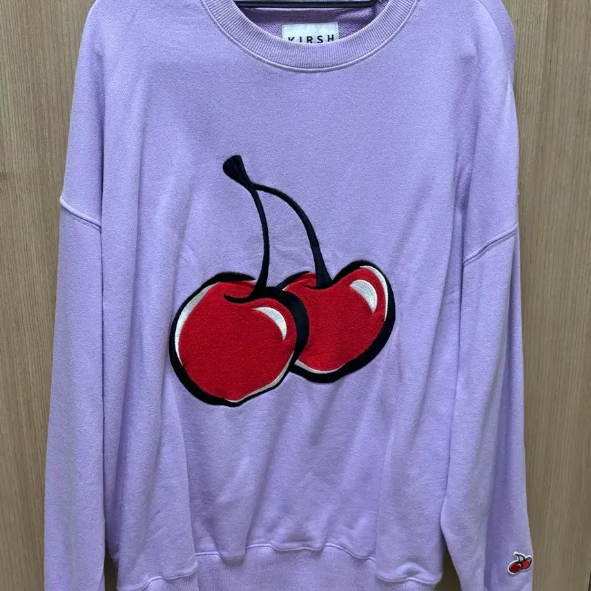 [BUNJANG] Kirsh Big Cherry Sweatshirt Lavender / 키르시 빅체리 라벤더 맨투맨
