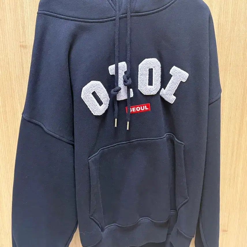 [BUNJANG] OIOI Seoul Navy Hoodie / 오아이오아이 SEOUL 네이비 후드티