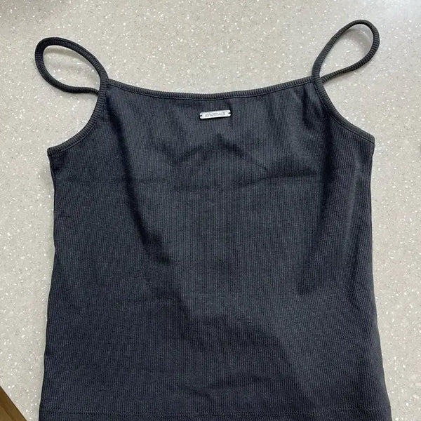 [BUNJANG] Sleeveless Top - Charcoal / 나시