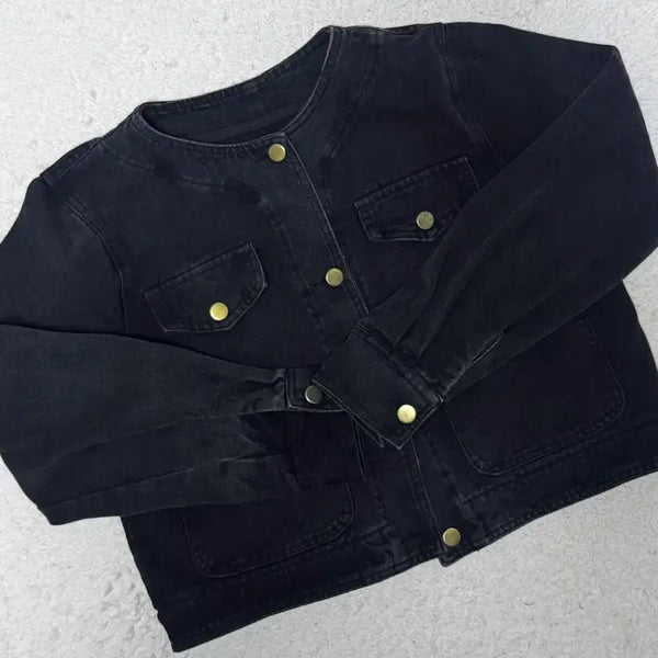 [BUNJANG] Black Denim Jacket / 흑청자켓
