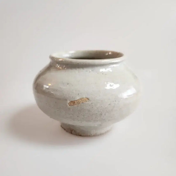 [BUNJANG] Late Joseon Dynasty Celadon Tea Caddy Antique / 차호로 이쁜 조선시대 후기 조선백자 골동품