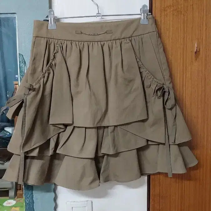 [BUNJANG] Lucky Chouette Women's Tiered Skirt Size 55 / 럭키 슈에뜨 여성 캉캉 스커트 55