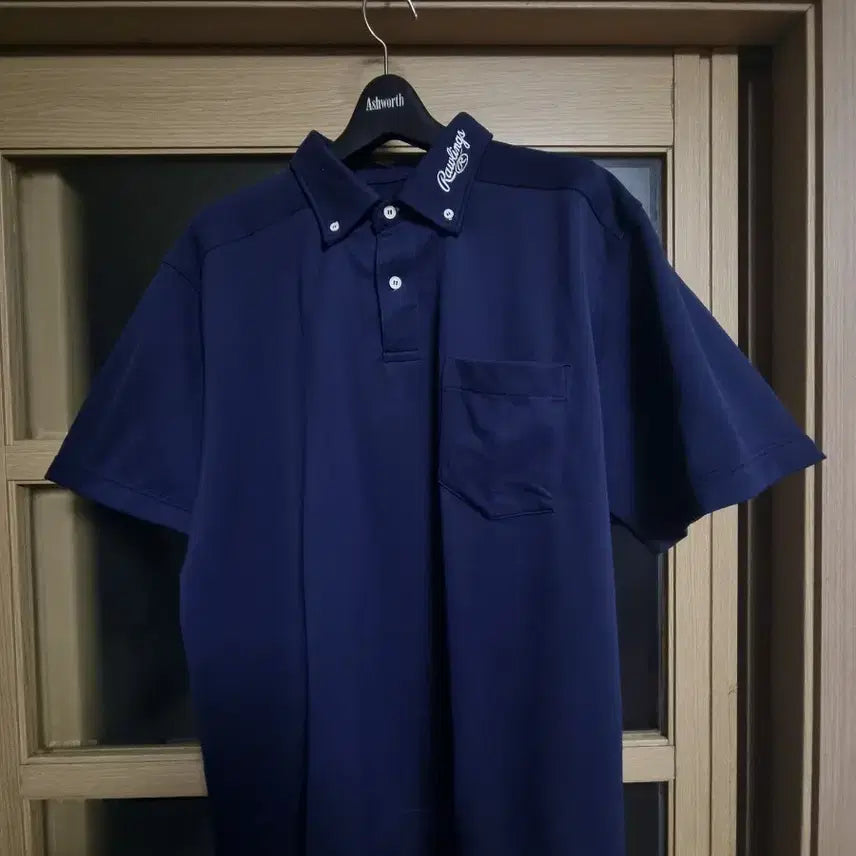 [BUNJANG] Rawlings Navy Short Sleeve Polo T-Shirt 2XL / 롤링스 네이비 반팔 카라 티셔츠 2xl