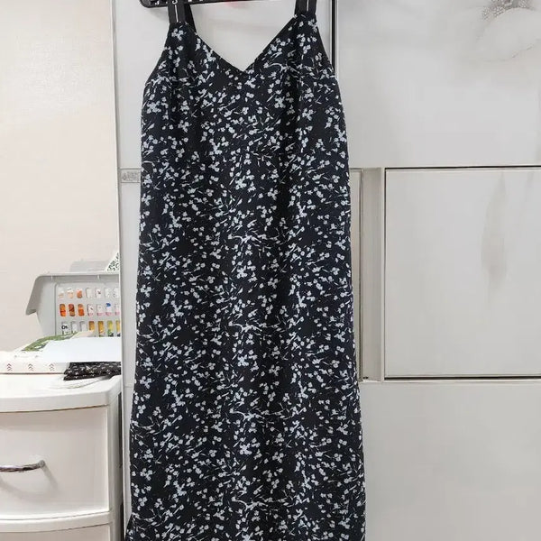 [BUNJANG] Calvin Klein Floral Print Long Dress / 캘빈클라인 원피스