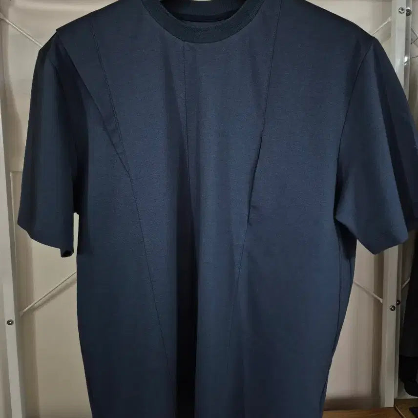 [BUNJANG] System Homme Cotton Poly Short Sleeve T-Shirt Blue / 시스템옴므 코튼폴리 반팔티 100 블루