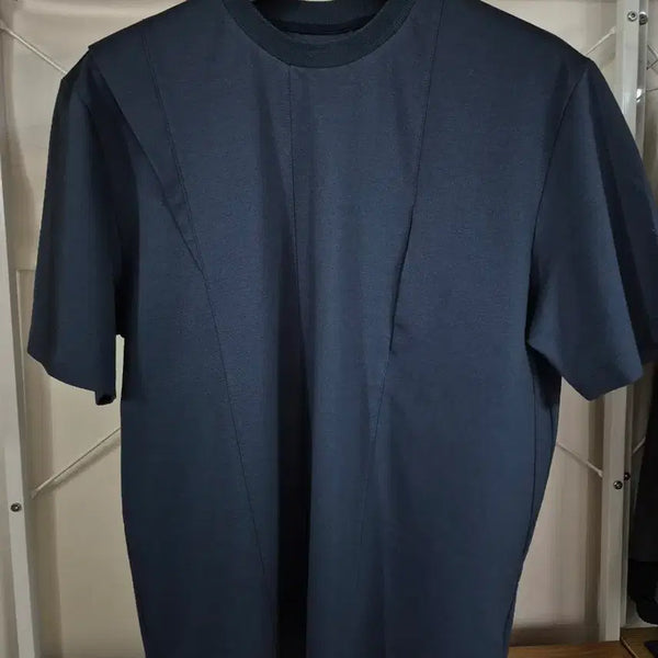 [BUNJANG] System Homme Cotton Poly Short Sleeve T-Shirt Blue / 시스템옴므 코튼폴리 반팔티 100 블루
