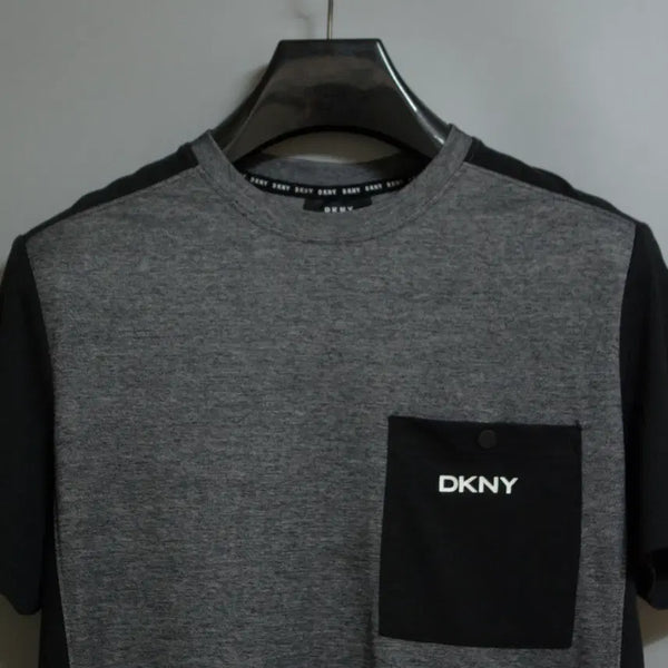 [BUNJANG] DKNY Cotton Blend Pocket Round Neck Short Sleeve T-Shirt / DKNY 포켓 반팔 라운드티셔츠 S(95)