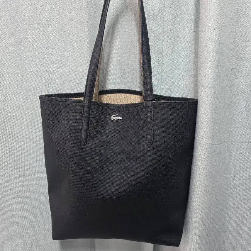 [BUNJANG] Lacoste Reversible Big Shopper Bag / 라코스테 양면 리버시블   빅 쇼퍼백