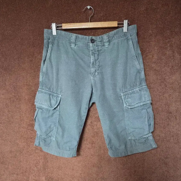[BUNJANG] Incotex Cargo Shorts 32 Light Grey Linen Blend / 인코텍스 카고반바지 카고쇼츠 32