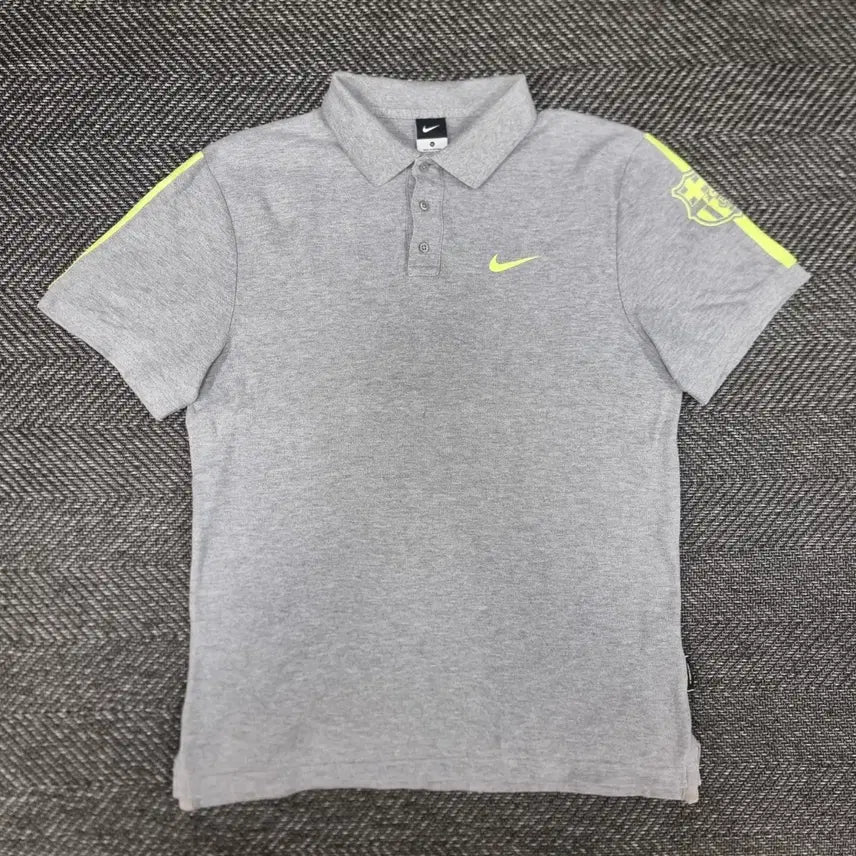 [BUNJANG] Nike Barcelona PK Polo T-shirt Gray XL / 나이키 바르셀로나 PK 폴로 반팔 카라티 그레이