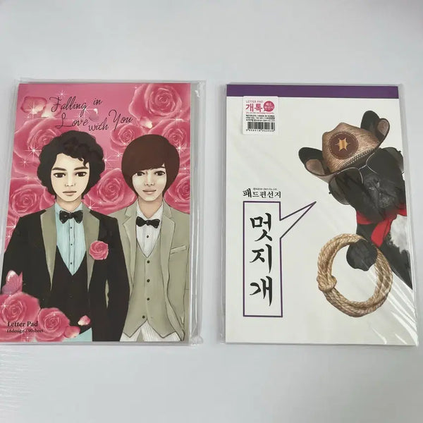[BUNJANG] Boys Over Flowers Flower Card Collection Sticker Pad / (일괄) 고전문구 꽃보다남자 개톡 패드 편선지