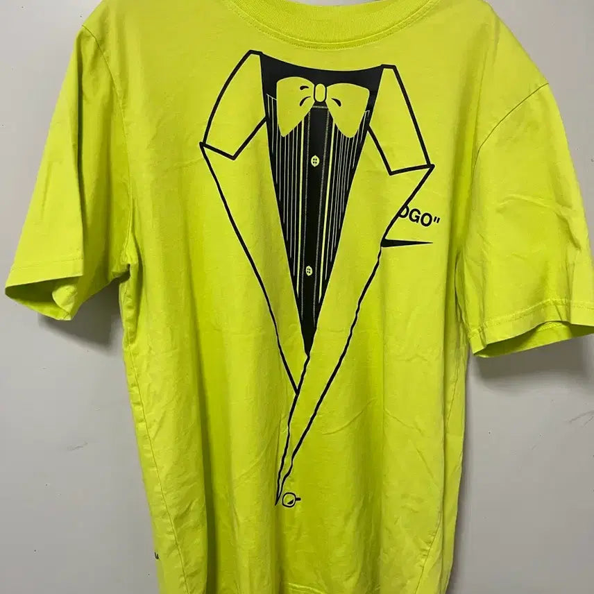 [BUNJANG] Nike x Off-White NRG Lime Green T-Shirt / 나이키 x 오프화이트 NRG 라임그린 반팔