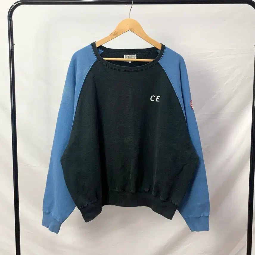 [BUNJANG] Cav Empt Two-Tone Sweatshirt L / 카브엠트 투톤 스웻셔츠