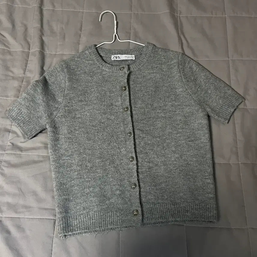 [BUNJANG] Zara Grey Knit Cardigan / 자라 회색 니트 가디건