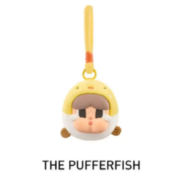 [BUNJANG] CryBaby Tears Sea Series Earphone Pouch - Pufferfish / 크라이베이비 눈물 바다 시리즈 이어폰 백 복어