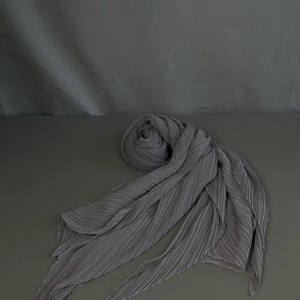[BUNJANG] Issey Miyake Pleats Please Scarf Gray / 이세이미야케 플리츠플리즈 스카프