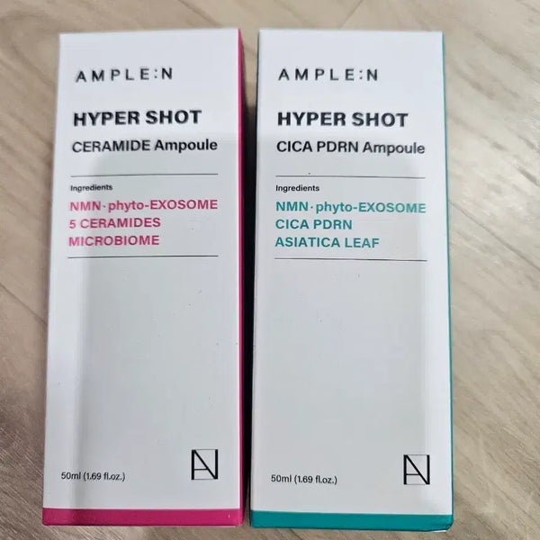 [BUNJANG] AmpouleN Hyper Shot Ceramide/Cica PDRN Ampoule Set / 앰플엔 하이퍼샷 세라마이드/시카PDRN 앰플 세트