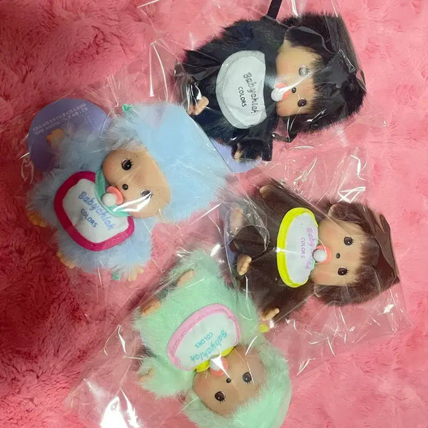 [BUNJANG] Baby Che Che Monchhichi Doll Keychain / 베이비치치 인형 컬러별 새상품 몬치치인형 키링