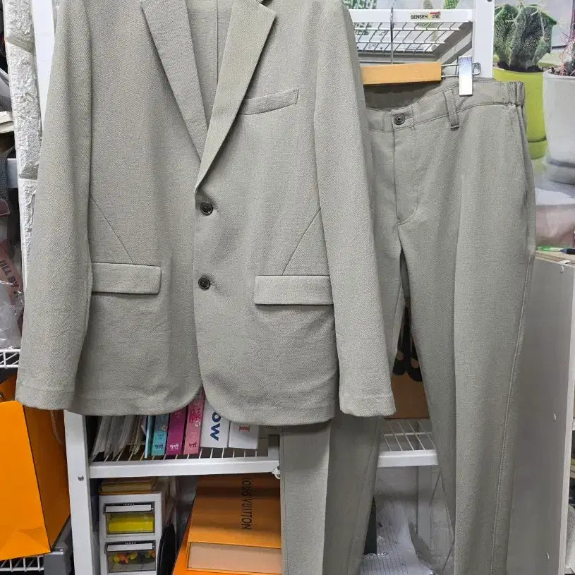 [BUNJANG] Series Men's Semi-Formal Spring-Summer Suit Set Jacket / 시리즈 남성 봄~여름 세미정장 95/34 셋업자켓 세트 MN53