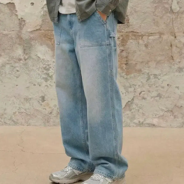 [BUNJANG] Wide Denim Pants - Light Blue / (새상품)와이드 데님 팬츠_라이트블루