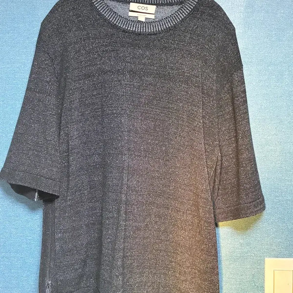 [BUNJANG] COS Oversized Knit Short Sleeve T-Shirt Navy / cos 니트 반팔티