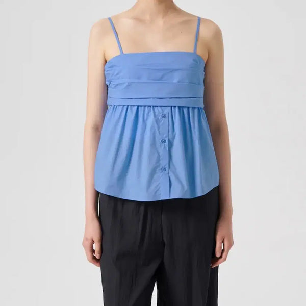 [BUNJANG] Cotton Sleeveless Blouse / 코튼 슬리브리스 블라우스