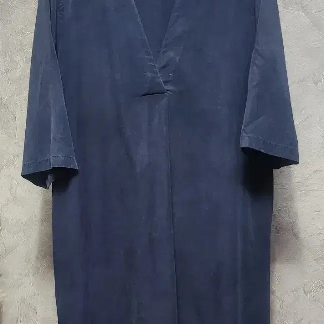 [BUNJANG] COS Navy V-Neck Shirt Dress / COS 코스 네이비 브이넥 셔츠 원피스