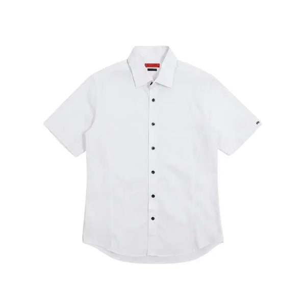[BUNJANG] Paul Major Men's Slim Fit Short Sleeve Shirt White / 남성95/ 새상품 폴메이져 슬림핏 화이트 반팔 셔츠 37-160