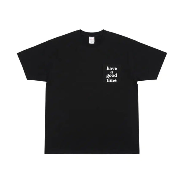 [BUNJANG] Have a Good Time Lettering T-Shirt Black / 공용M/ 해브어굿타임 레터링 반팔티 BK 37-158