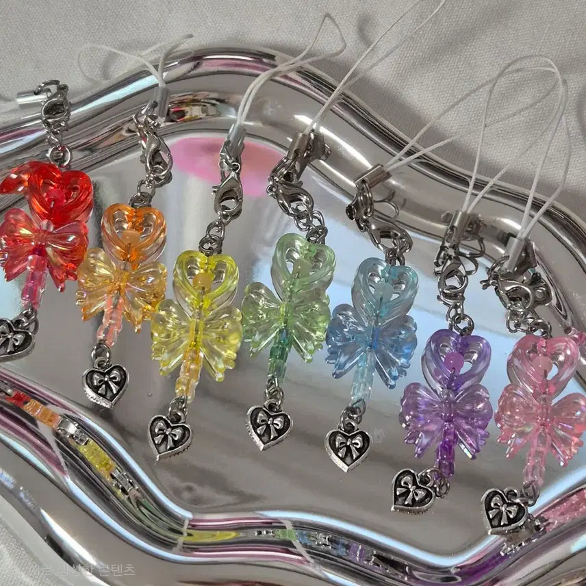 [BUNJANG] Magic Wand Beaded Charm Keychain / 요술봉키링 비즈키링