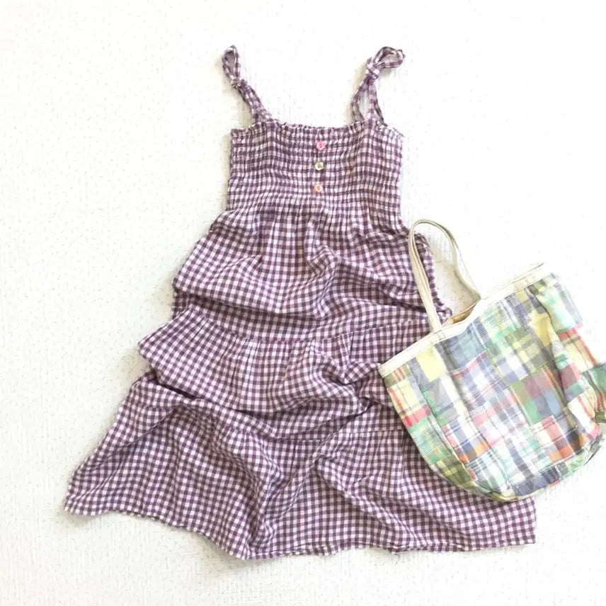 [BUNJANG]  Mori Girl Plaid Strap Dress / JPN/ 체크 끈 원피스 모리걸체크원피스 모리걸원피스 모리룩원피스