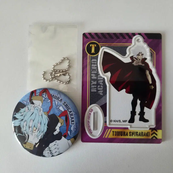 [BUNJANG] Shigaraki Tomura Acrylic Stand & Can Badge Bundle Set / [일괄]시가라키 토무라 아크릴 스탠드 , 캔뱃지