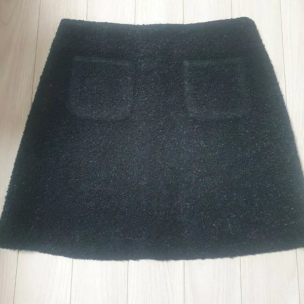 [BUNJANG] London Lace Black Pocket Mini Skirt / (새상품)런던레이스 블랙 포켓 미니스커트