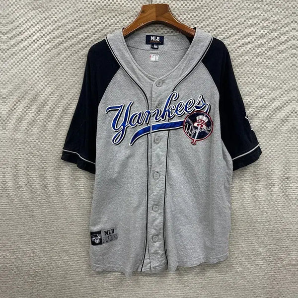 [BUNJANG] MLB New York Yankees Short Sleeve Uniform T-shirt 100 / MLB 뉴욕양키스 유니폼 반팔티 100 D01985