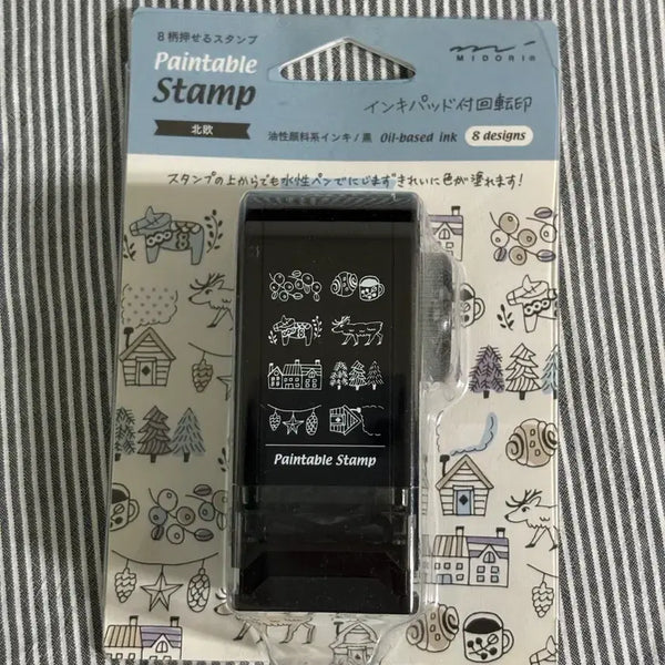 [BUNJANG] Midori Paintable Stamp Nordic Design Rotating Stamp / 미도리 Paintable Stamp 회전 스탬프