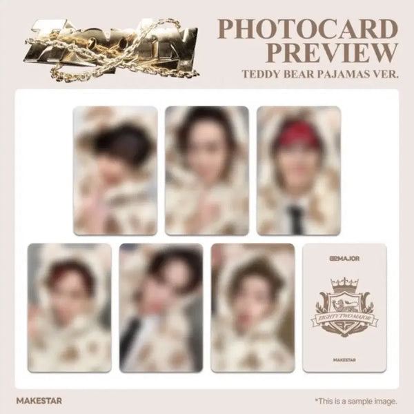 [BUNJANG] 82Major Makestar Sleepwear Ver. Photocard / 82major 메이크스타 곰돌이 잠옷 ver 양도 분철 특전 포카