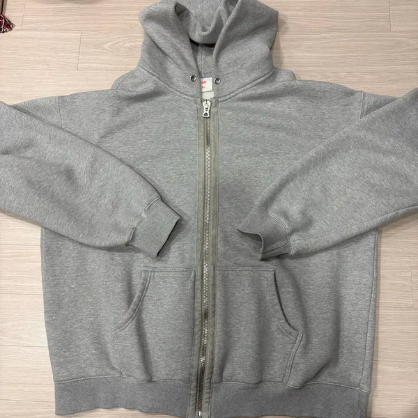 [BUNJANG] Blind Files Grey Hoodie Zip-Up XL / (XL) 블라인드파일즈 후드집업 그레이