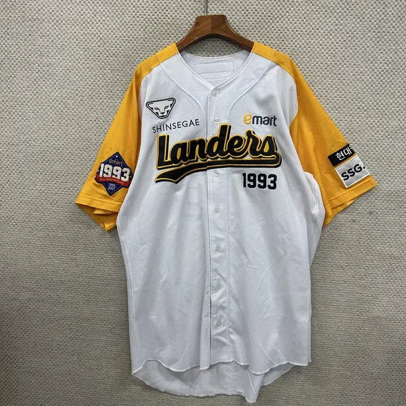 [BUNJANG] Dynafit SSG Landers Oh Jun-hyuk Baseball Short-Sleeve Jersey 105 / 다이나핏 SSG 랜더스 오준혁 야구 유니폼 반팔티 105 D01987