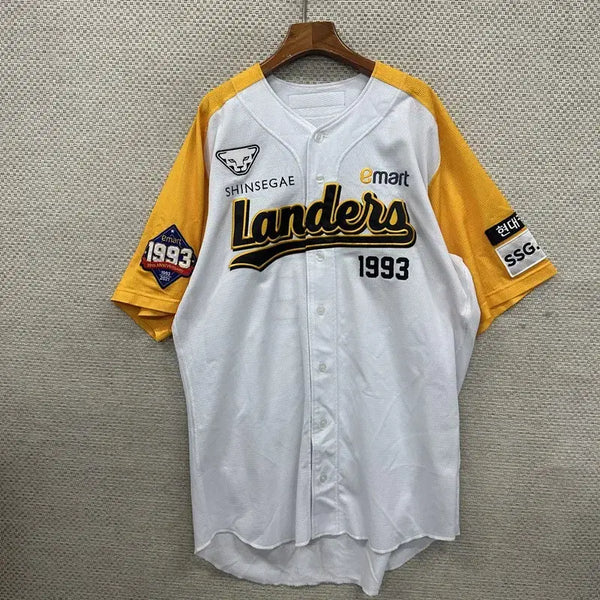 [BUNJANG] Dynafit SSG Landers Oh Jun-hyuk Baseball Short-Sleeve Jersey 105 / 다이나핏 SSG 랜더스 오준혁 야구 유니폼 반팔티 105 D01987