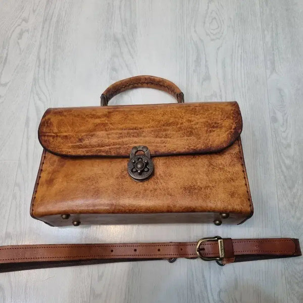 [BUNJANG] Genuine Leather Tote Bag Unisex / 통가죽 가방 남녀공용
