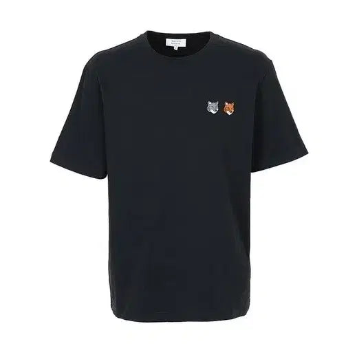 [BUNJANG] Maison Kitsuné Double Fox Short Sleeve T-Shirt (Black, White, Navy) / **폐업처분**메종키츠네 더블폭스 반팔 티셔츠 블랙 화이트