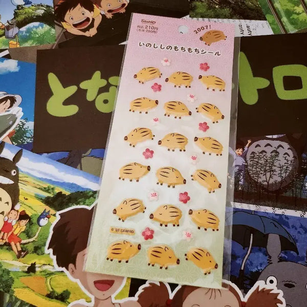 [BUNJANG] Sanrio 2007 Wild Boar Sticker / 고전문구) 산리오 2007 멧돼지 스티커