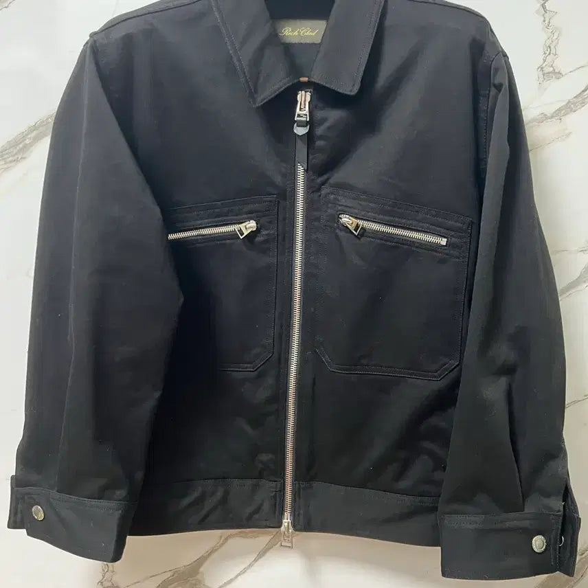 [BUNJANG] Rich Clad Black Trucker Jacket L (100) / 리치클래드 블랙 트러커 자켓 L (100) 새상품