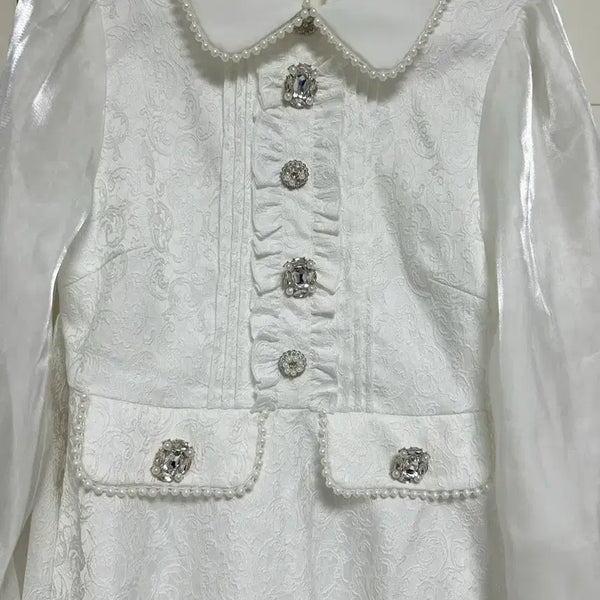 [BUNJANG] Manon Tokyo White Dress / 급전) manon tokyo 마농 도쿄 양산형 원피스