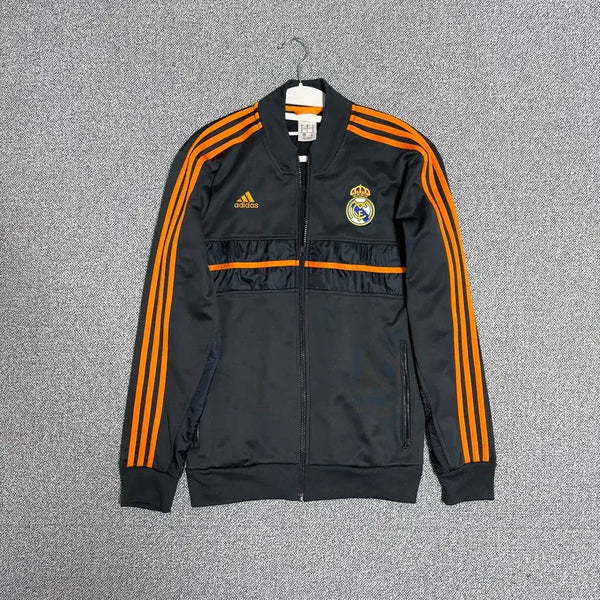 [BUNJANG] Adidas Real Madrid Jersey Track Top Black Orange S / 아디다스 레알 마드리드 져지 블랙 오렌지 S 트랙탑 주황