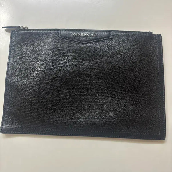 [BUNJANG] Givenchy Black Leather Clutch Bag / 지방시 남자 클러치백