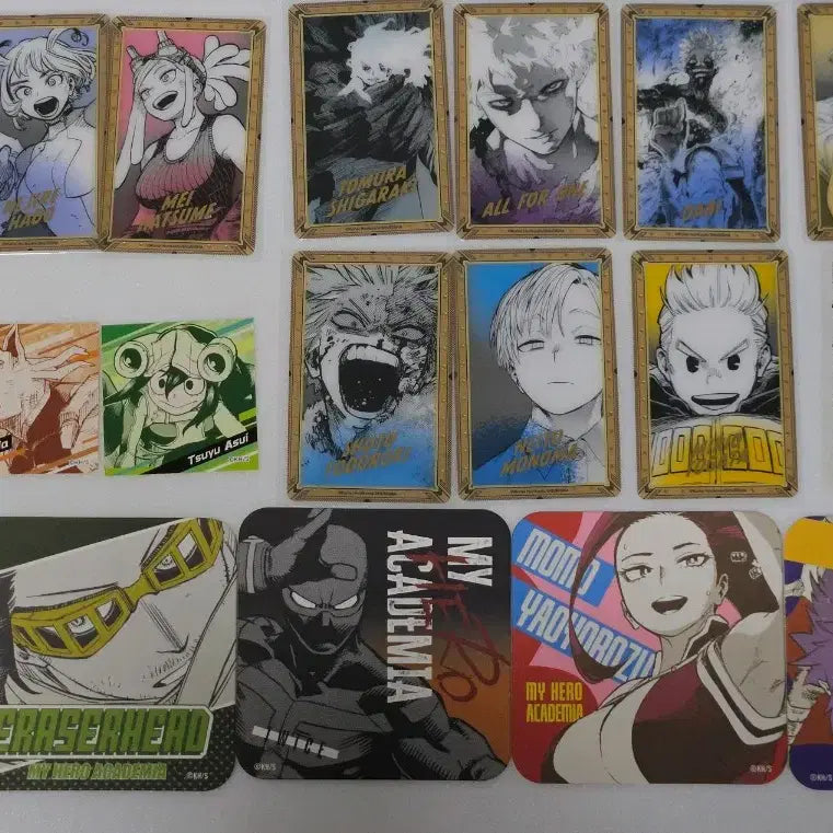 [BUNJANG] My Hero Academia Original Art Exhibition Gilded Clear Card Todoroki - Bundle Set / [일괄] 나히아 히로아카 원화전 금박클리어 카드 토도로키