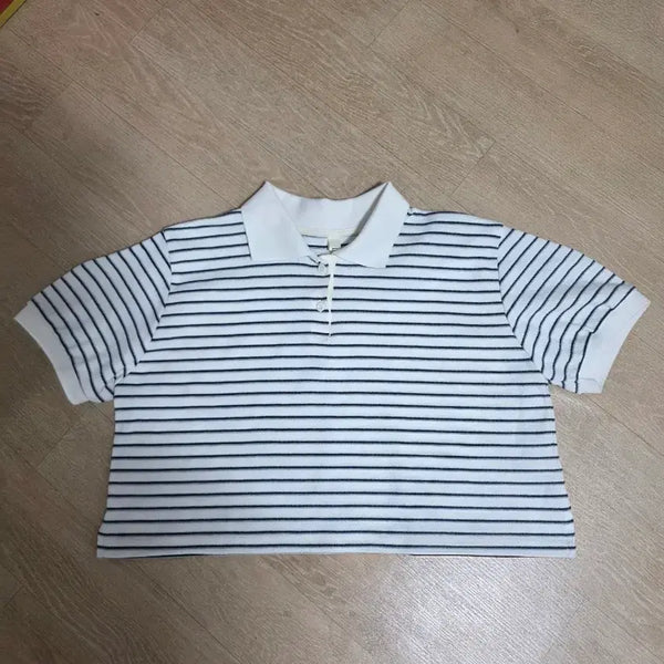 [BUNJANG] BASKET Stripe Short Sleeve Polo Shirt / BASKET 바스켓 스트라이프 반팔 카라티 피케티